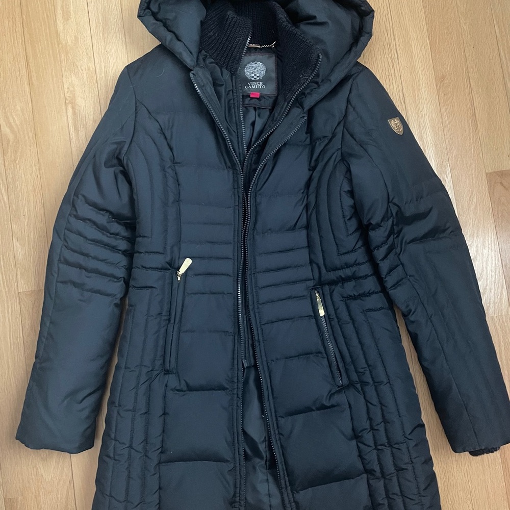 Vince Camuto Navy Puffer Jacket - Sz S
